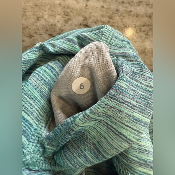 Lululemon Space Dye Camo Alberta Lake Fresh Teal Wunder High-Rise Leggings - Picture 4 of 4